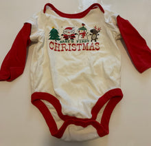 Load image into Gallery viewer, Old Navy First Christmas Onesie 3-6M
