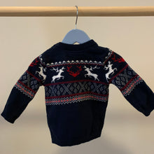 Load image into Gallery viewer, H&amp;M Reindeer Sweater 6-9M
