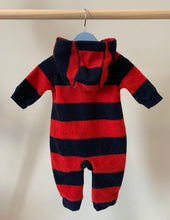 Load image into Gallery viewer, babyGap Fleece Hooded One Piece 3-6M
