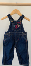 Load image into Gallery viewer, OshKosh Girl Heart Patch Overall 9M
