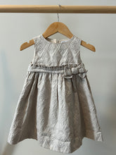 Load image into Gallery viewer, BabyGap Silver &amp; Cream Dress 18-24M
