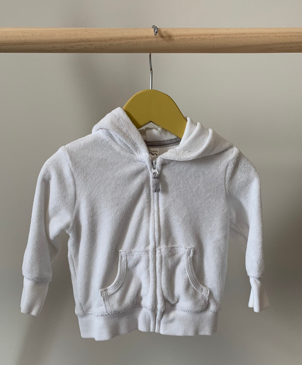 Teddy Eared Terry Zip Up 6M