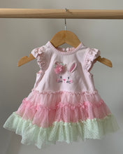 Load image into Gallery viewer, Bunny Ruffle Dress 3M
