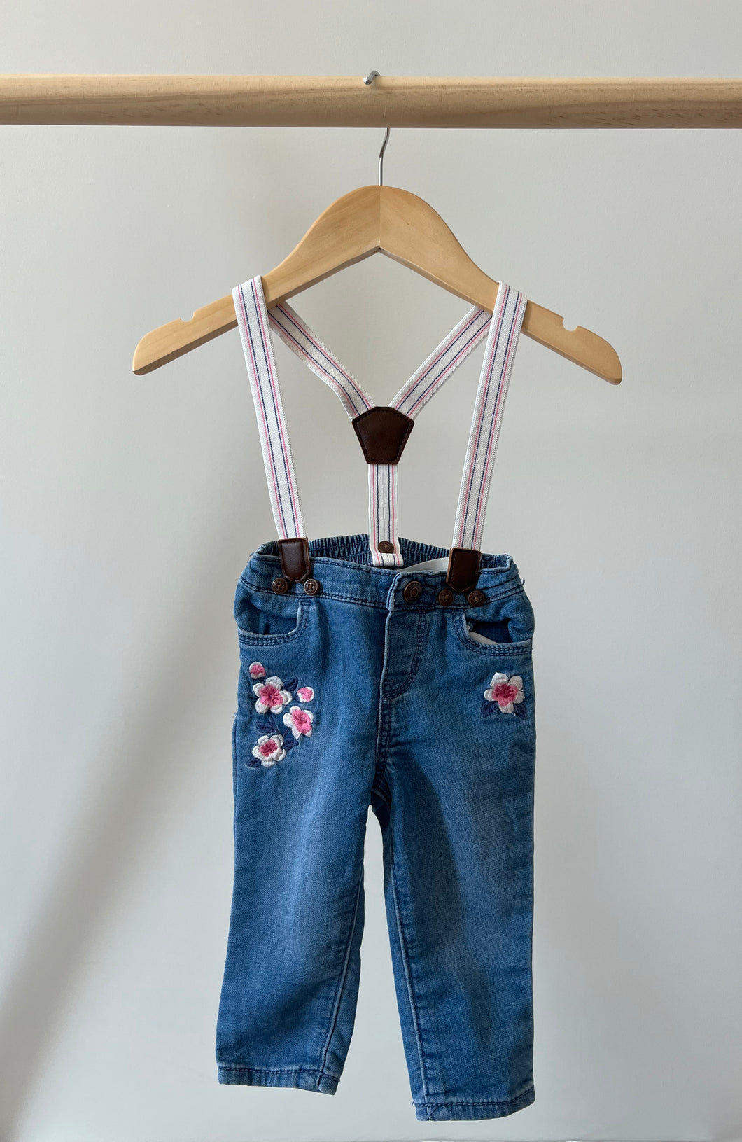 OshKosh Jean with Suspenders 6-9M