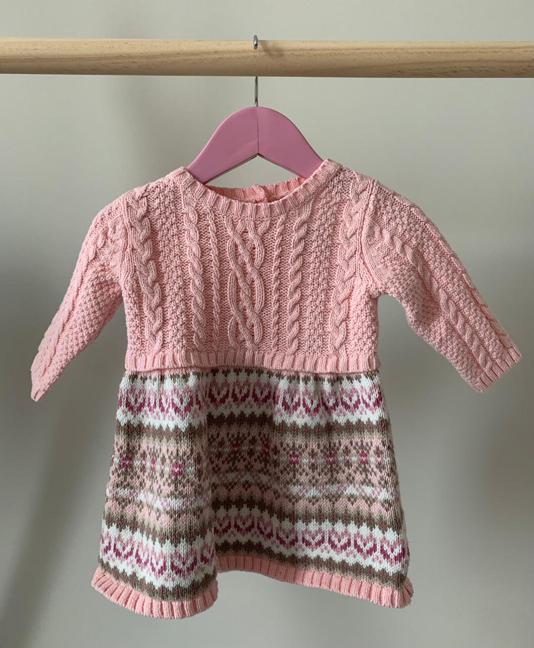 Knit Sweater Dress 3-6M