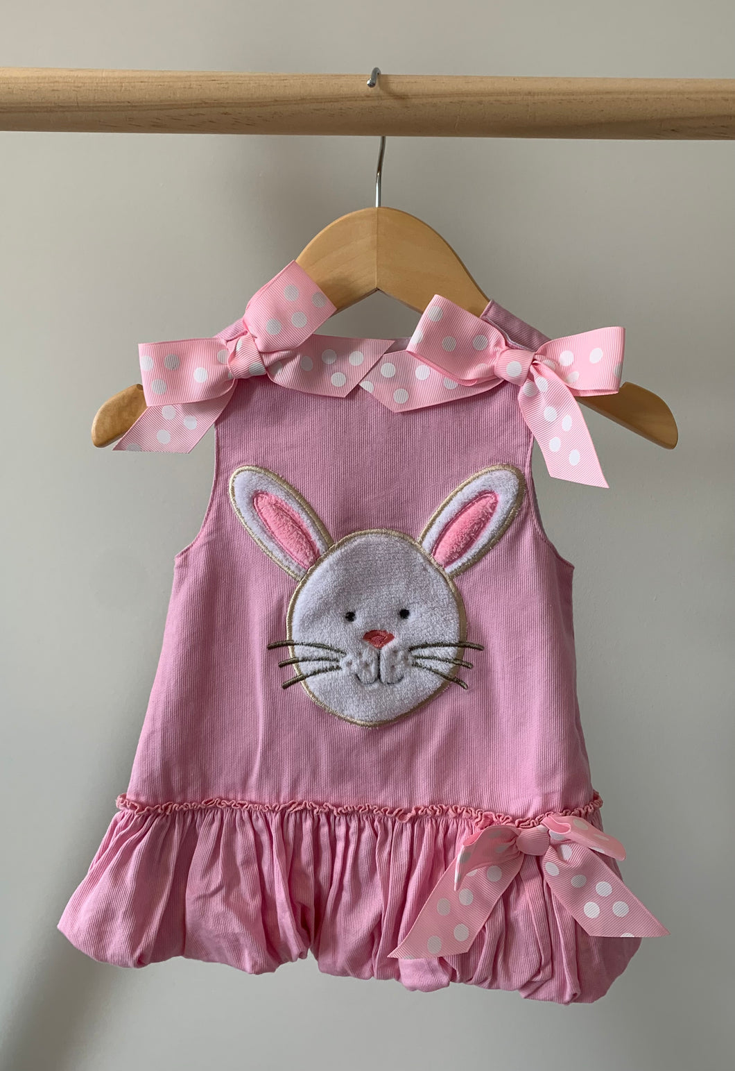 Mudpie Bunny & Bows Dress 6M