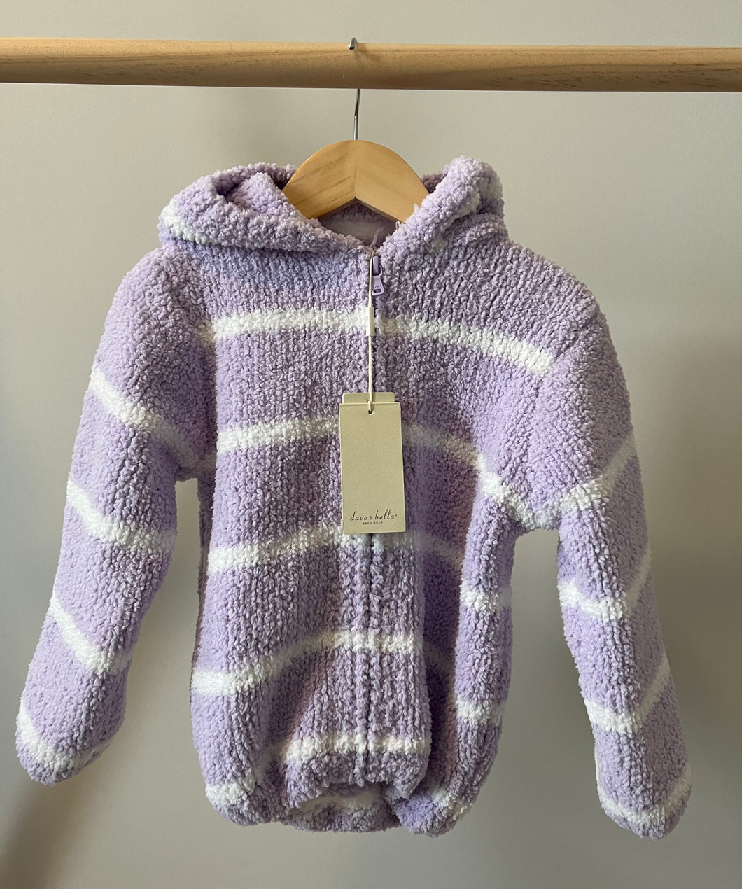 *With tags* Fuzzy Knit Zip Up 4T