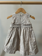 Load image into Gallery viewer, BabyGap Silver &amp; Cream Dress 18-24M
