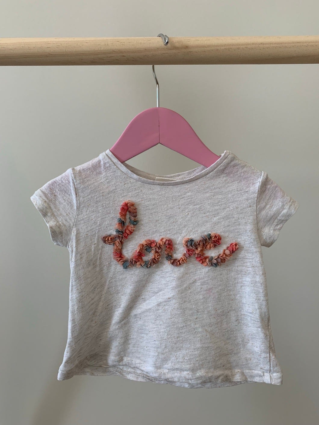 Zara Love Tee 6-9M